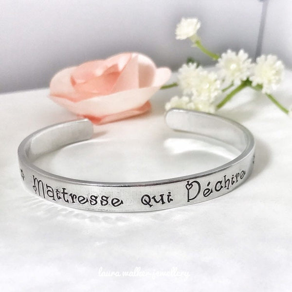 Maîtresse qui Déchire, Cadeau Maîtresse, Jonc Maîtresse, Idée Maîtresse , Cadeau Enseignant, La Meilleure Maîtresse