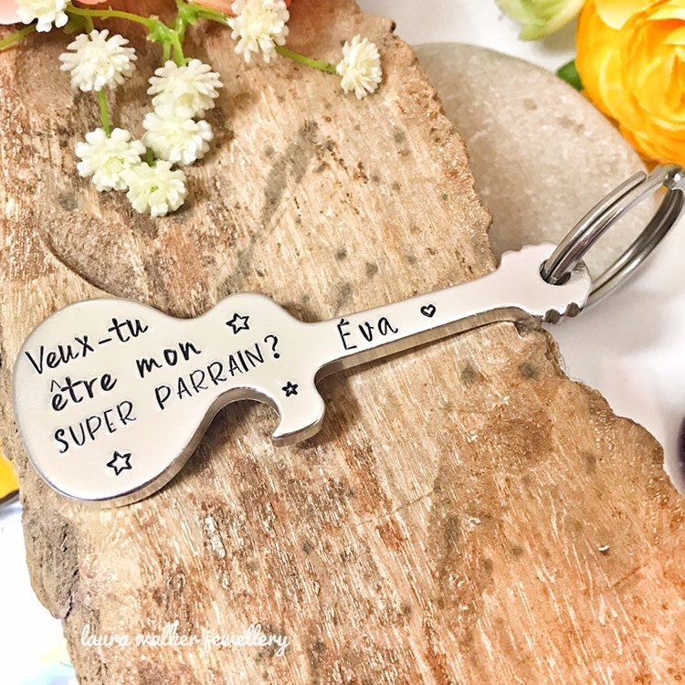 Décapsuleur Personnalisé, Cadeau Demande Parrain, Veux-tu être mon parrain?