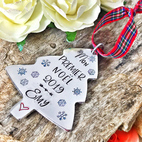 Boule de Noël Personnalisée , Premier Souvenir Noël, Mon Premier Noël, Décoration Sapin