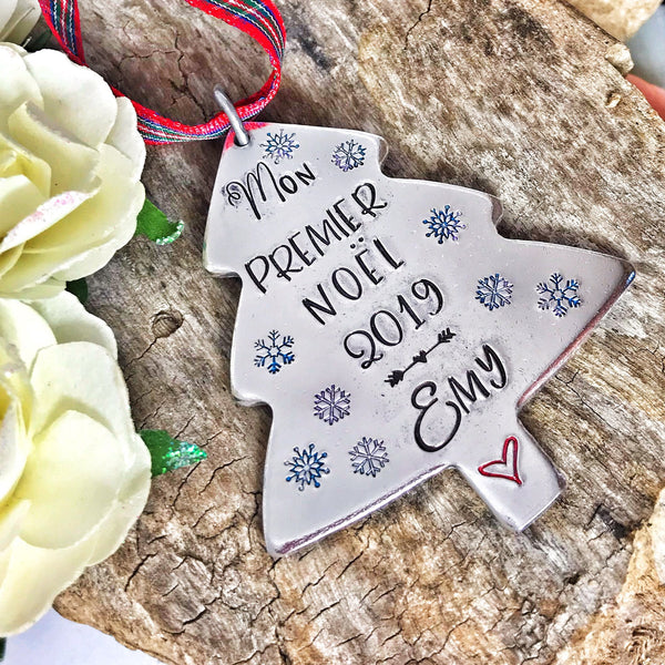 Boule de Noël Personnalisée , Premier Souvenir Noël, Mon Premier Noël, Décoration Sapin