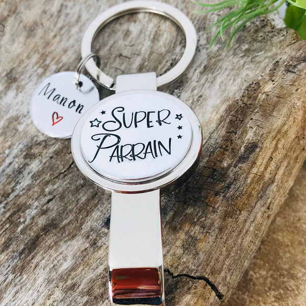 Cadeau Super Papa, Décapsuleur Personnalisé, Cadeau Papa Noël, Idée Fête des Pères