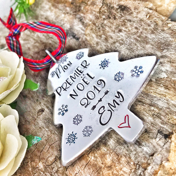 Boule de Noël Personnalisée , Premier Souvenir Noël, Mon Premier Noël, Décoration Sapin