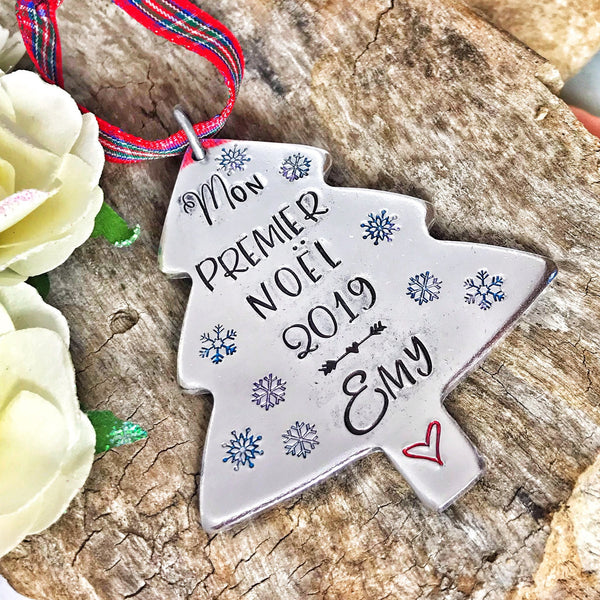 Boule de Noël Personnalisée , Premier Souvenir Noël, Mon Premier Noël, Décoration Sapin