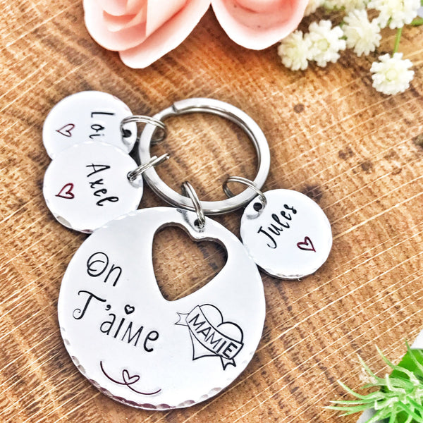 Porte Clé Mamie, Cadeau Fête des Grand-Mères