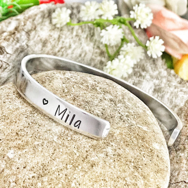 Cadeau Nounou, Bijoux Nounou, Nounou en Or, Bracelet Jonc Nounou, Idée Nounou