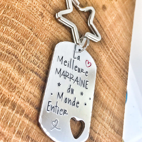 Meilleure Marraine Porte Clé, Demande Marraine, Porte-Clé Marraine, Cadeau Baptême Marraine, Marraine Formidable, Bijoux Marraine