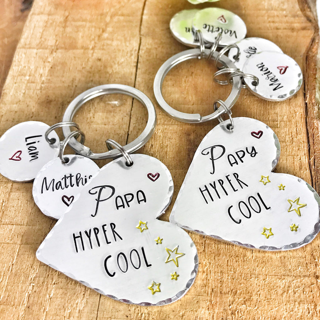 Porte Clé Personnalisé pour Lui, Cadeau Personnalisé Papy, Cadeau Fête des Pères