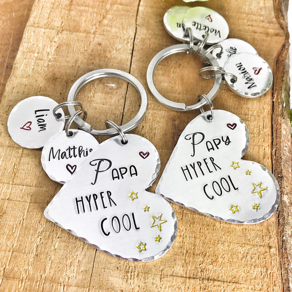 Porte Clé Personnalisé pour Lui, Cadeau Personnalisé Papy, Cadeau Fête des Pères