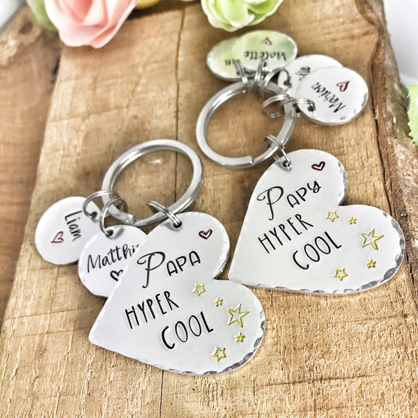 Porte Clé Personnalisé pour Lui, Cadeau Personnalisé Papy, Cadeau Fête des Pères