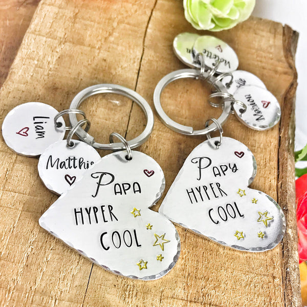 Porte Clé Personnalisé pour Lui, Cadeau Personnalisé Papy, Cadeau Fête des Pères