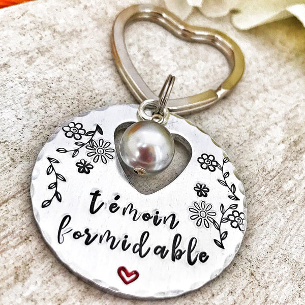 Témoin Formidable, Demande Témoin, Porte Clé Témoin, Baptême Cadeau, Super Témoin