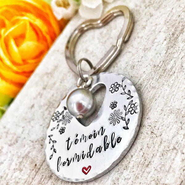 Témoin Formidable, Demande Témoin, Porte Clé Témoin, Baptême Cadeau, Super Témoin