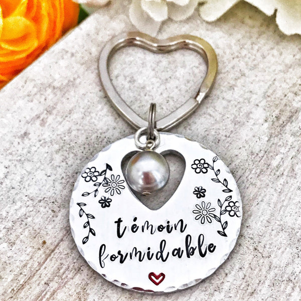 Témoin Formidable, Demande Témoin, Porte Clé Témoin, Baptême Cadeau, Super Témoin