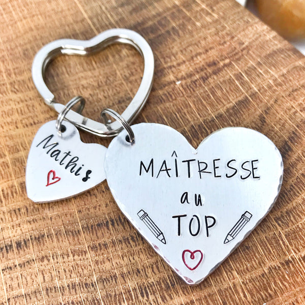 Idée Maîtresse Enseignant, Porte Clé Personnalisé, Cadeau Maîtresse, Cadeau Ensieignant, Super Maitresse, Merci Maîtresse Enseignant