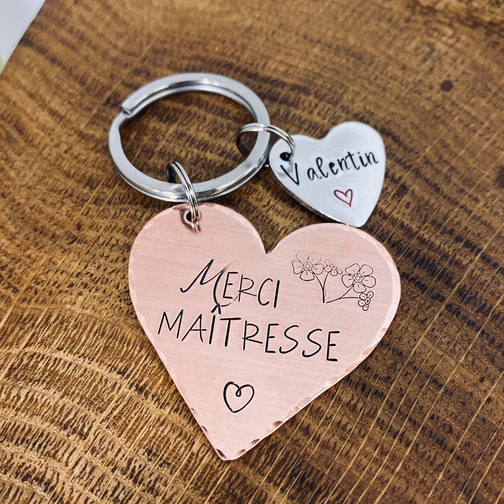 Idée Maîtresse Enseignant, Porte Clé Personnalisé, Cadeau Maîtresse, Cadeau Ensieignant, Super Maitresse, Merci Maîtresse Enseignant
