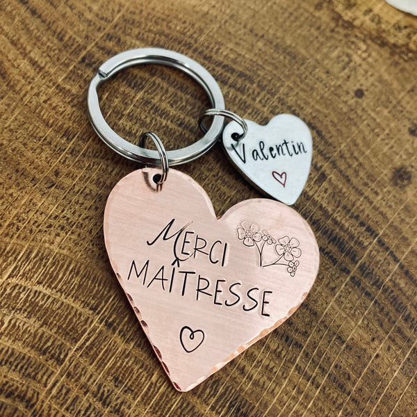 Idée Maîtresse Enseignant, Porte Clé Personnalisé, Cadeau Maîtresse, Cadeau Ensieignant, Super Maitresse, Merci Maîtresse Enseignant