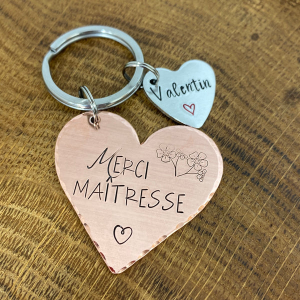 Idée Maîtresse Enseignant, Porte Clé Personnalisé, Cadeau Maîtresse, Cadeau Ensieignant, Super Maitresse, Merci Maîtresse Enseignant