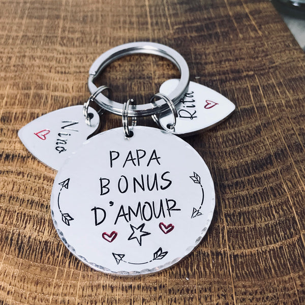 French Step Dad Keyring, Beau Papa Keyring