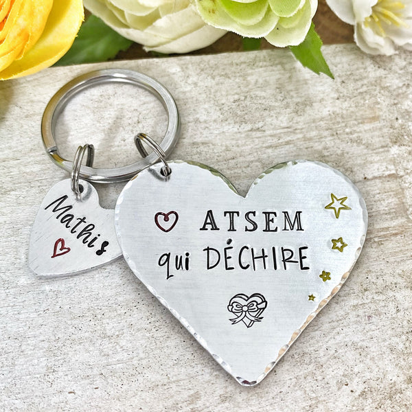 Porte Clé ATSEM, Cadeau ATSEM, Porte Clé Personnalisé, ASTEM qui Déchire