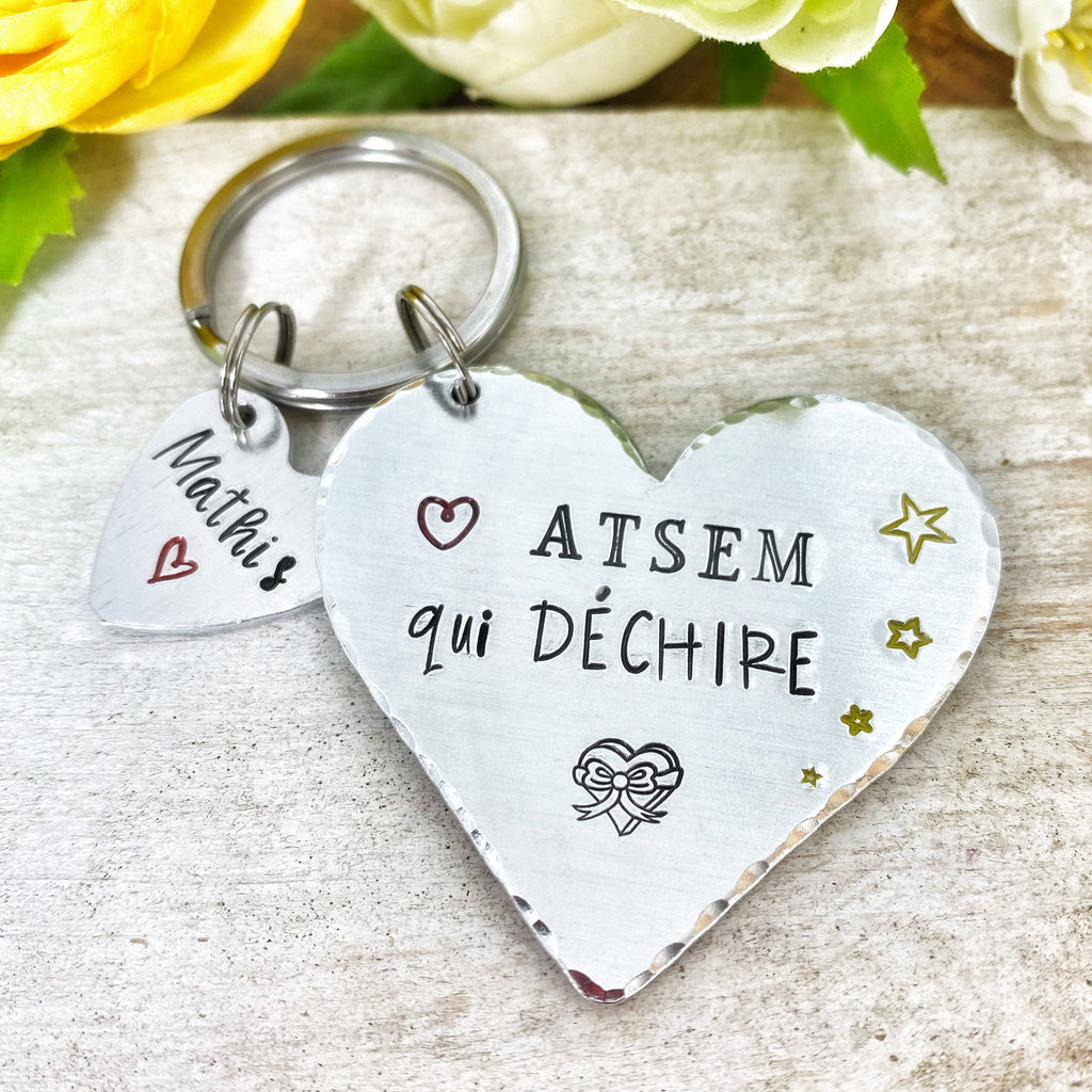 Porte Clé ATSEM, Cadeau ATSEM, Porte Clé Personnalisé, ASTEM qui Déchire