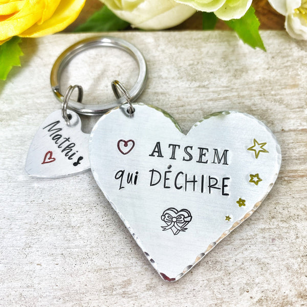 Porte Clé ATSEM, Cadeau ATSEM, Porte Clé Personnalisé, ASTEM qui Déchire