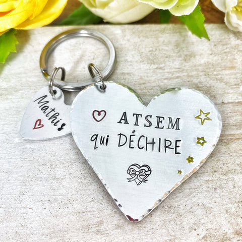 Porte Clé ATSEM, Cadeau ATSEM, Porte Clé Personnalisé, ASTEM qui Déchire