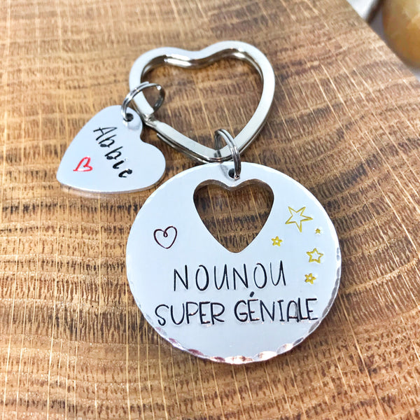 Porte Clé Nounou, Cadeau Nounou, Merci Nounou Maîtresse