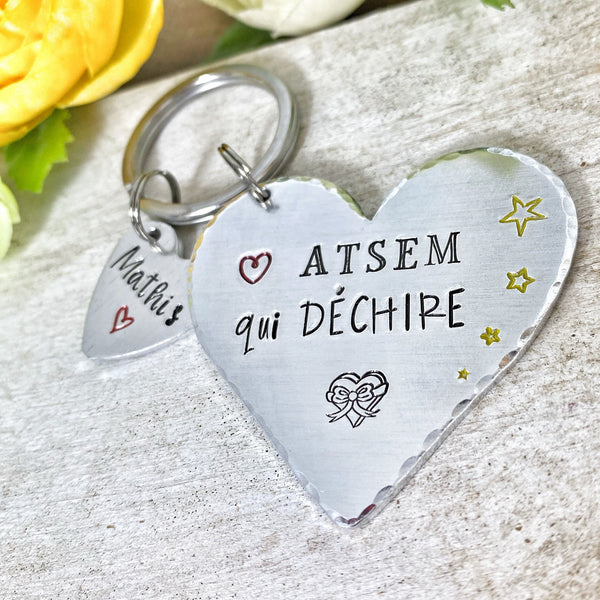 Porte Clé ATSEM, Cadeau ATSEM, Porte Clé Personnalisé, ASTEM qui Déchire
