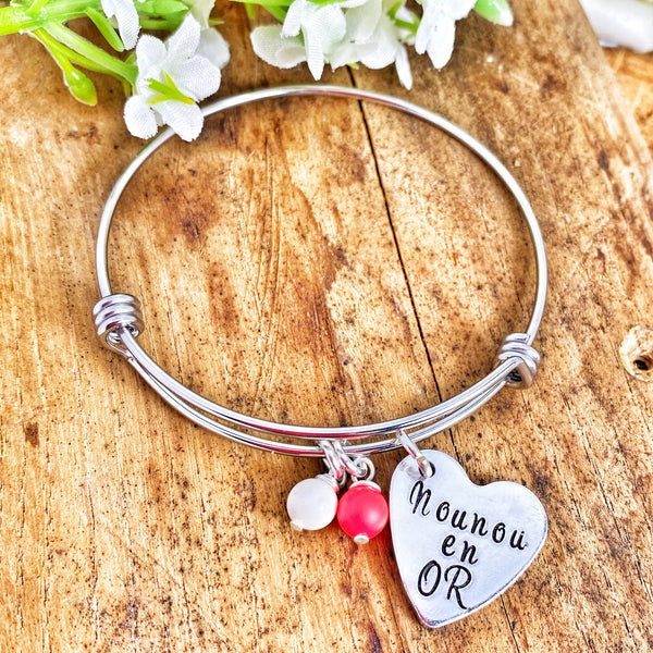 Bijou Nounou, Cadeau Nounou, Bracelet Nounou
