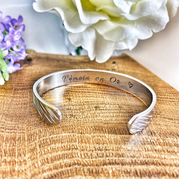 Bracelet Témoin - Bijou pour Témoin - Idée Cadeau Demande Témoin
