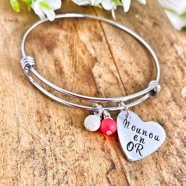 Bijou Nounou, Cadeau Nounou, Bracelet Nounou