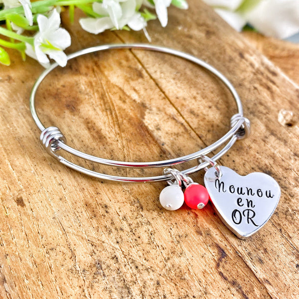 Bijou Nounou, Cadeau Nounou, Bracelet Nounou