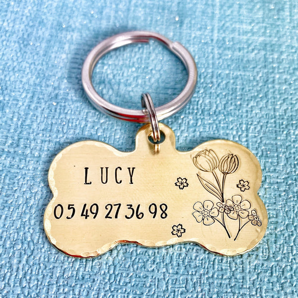 Médaillon d'identité Chien, Médaille Chien Os, Médaille pour Animaux de Compagnie