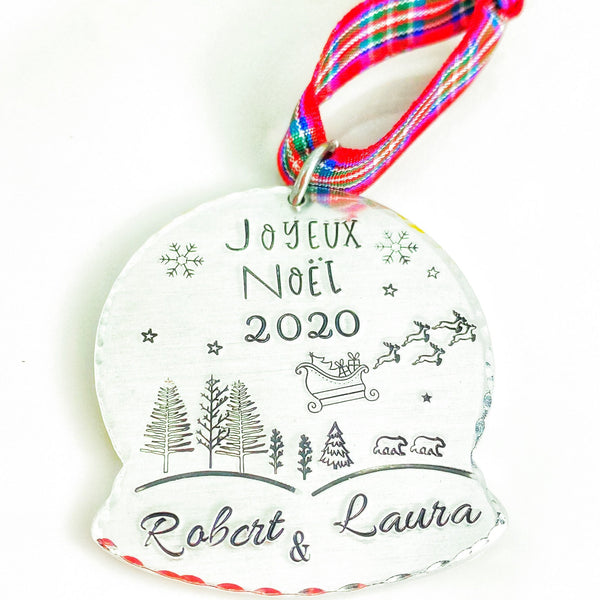 Boule de Noël Personnalisée, Décoration de Sapin Personnalisée, Boule Sapin Noël