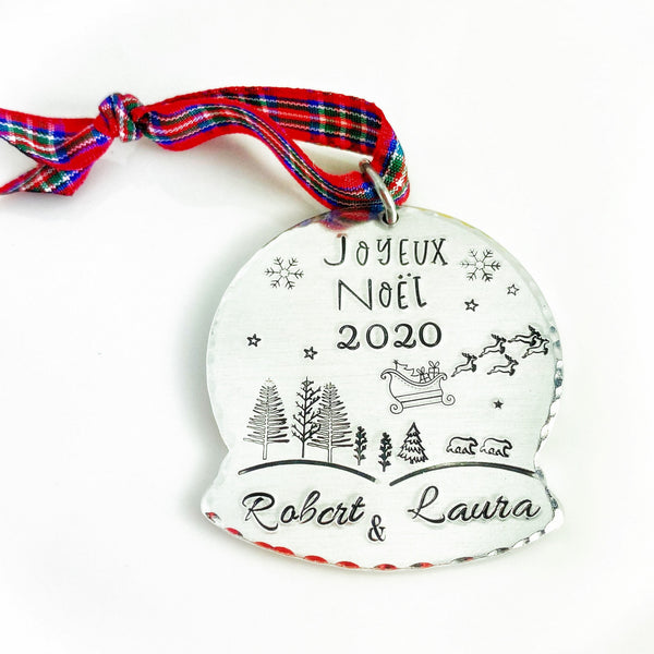 Boule de Noël Personnalisée, Décoration de Sapin Personnalisée, Boule Sapin Noël