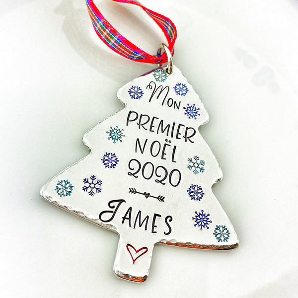 Boule de Noël Personnalisée , Premier Souvenir Noël, Mon Premier Noël, Décoration Sapin