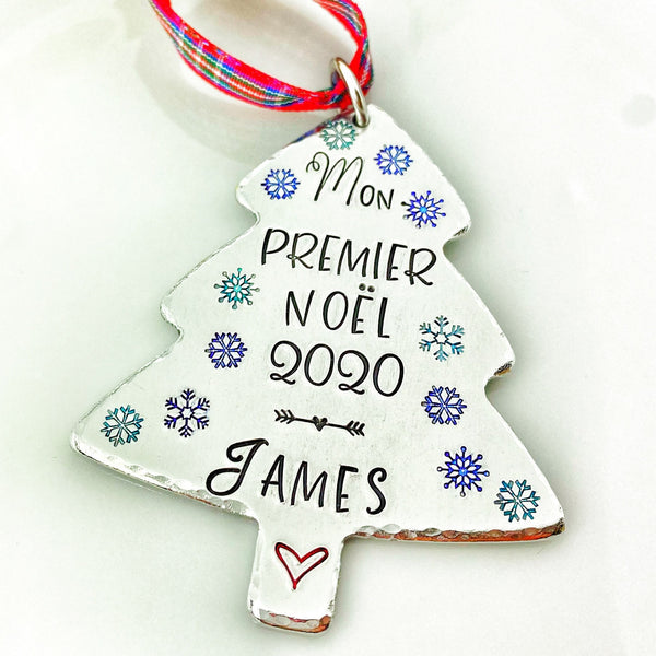 Boule de Noël Personnalisée , Premier Souvenir Noël, Mon Premier Noël, Décoration Sapin