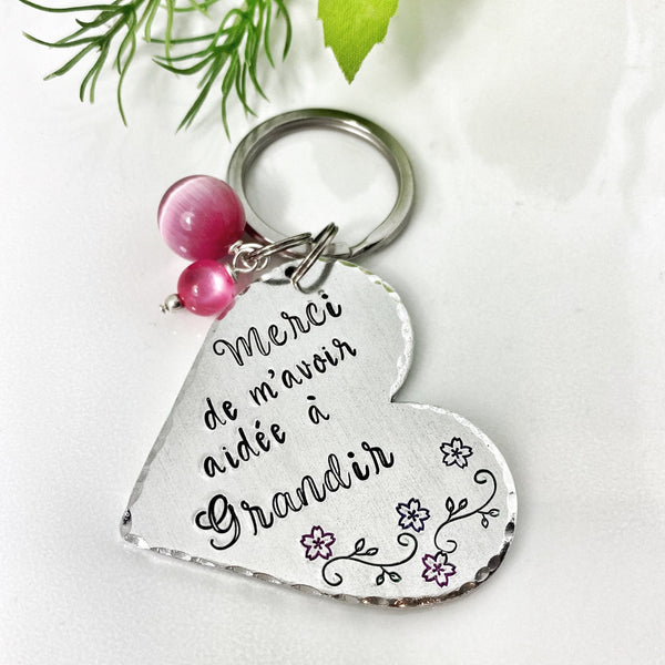 Porte Clé Maîtresse, Cadeau Maîtresse, Porte Clé Enfant Maîtresse, Merci Professeur