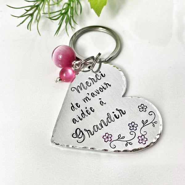 Porte Clé Maîtresse, Cadeau Maîtresse, Porte Clé Enfant Maîtresse, Merci Professeur