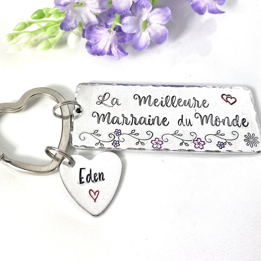 Meilleure Marraine Porte Clé, Demande Marraine, Porte-Clé Marraine, Cadeau Baptême Marraine, Marraine Formidable, Bijoux Marraine