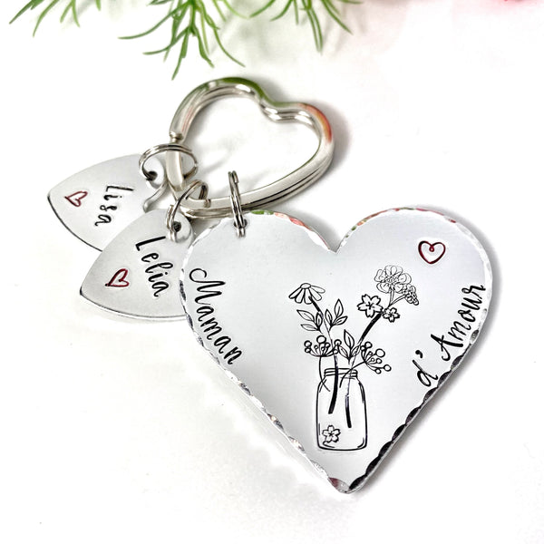 Cadeau Marraine, Porte Clé Personnalisé Marraine, Idée Cadeau Baptême