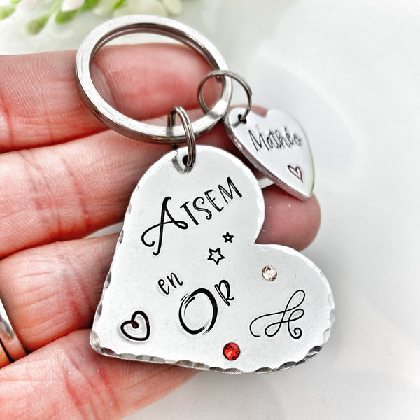 Porte Clé ATSEM, Cadeau ATSEM, Porte Clé Personnalisé, Idée cadeau Maîtresse
