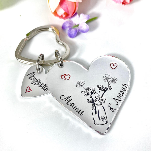 Cadeau Marraine, Porte Clé Personnalisé Marraine, Idée Cadeau Baptême