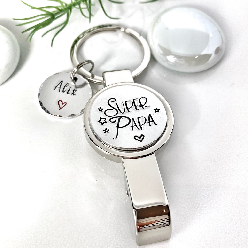 Cadeau Super Papa, Décapsuleur Personnalisé, Cadeau Papa Noël, Idée Fête des Pères