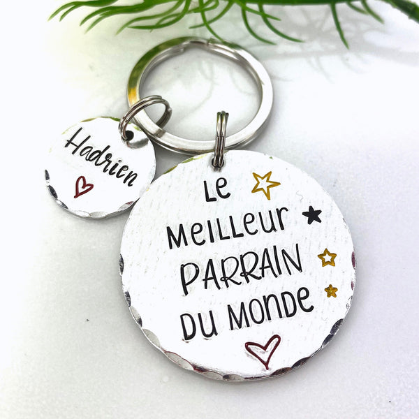 Demande Parrain - Porte Clé Parrain - Cadeau Parrain