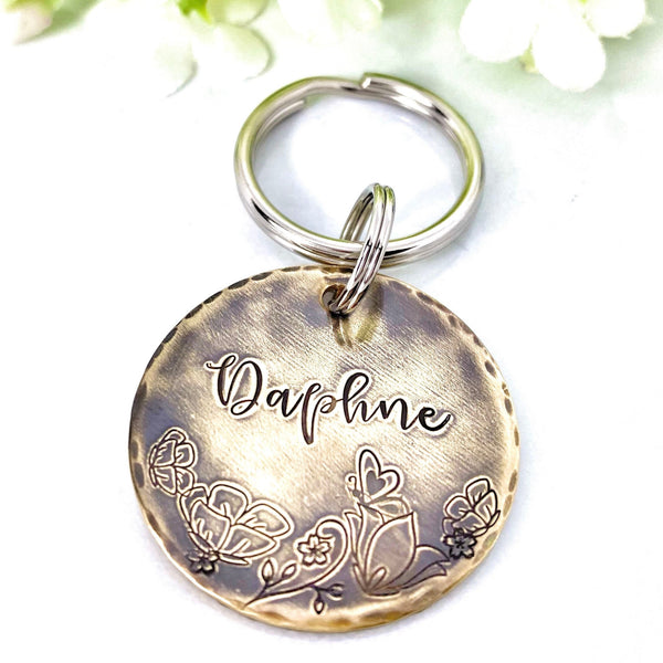 Médaillons d'identification - Médaillon Personnalisé - Médaille Laiton Vielli Chien