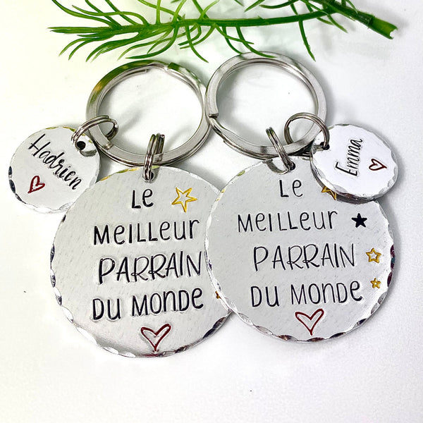Demande Parrain - Porte Clé Parrain - Cadeau Parrain