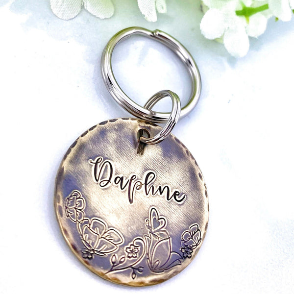 Médaillons d'identification - Médaillon Personnalisé - Médaille Laiton Vielli Chien