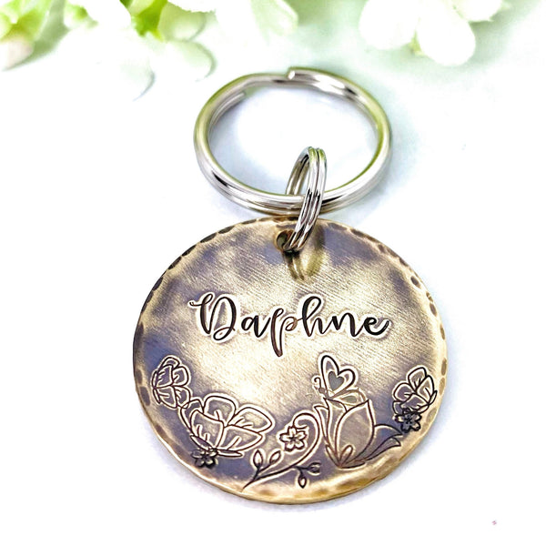 Médaillons d'identification - Médaillon Personnalisé - Médaille Laiton Vielli Chien