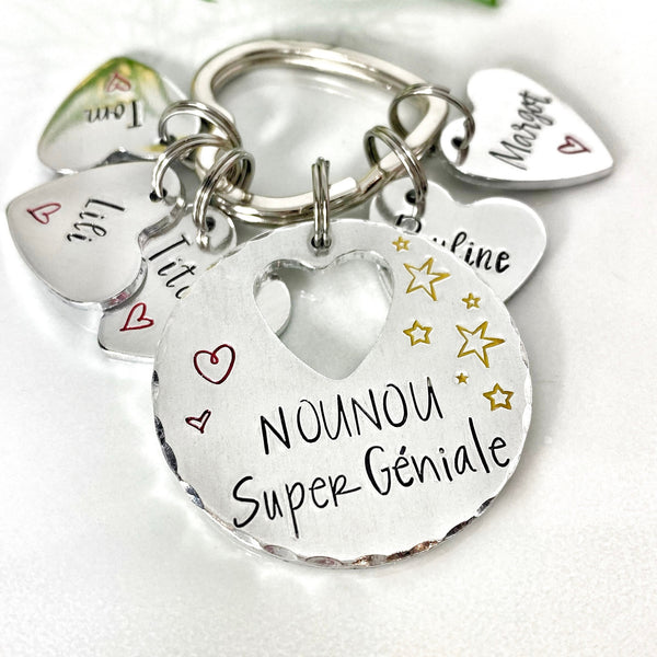 Porte Clé Nounou, Cadeau Nounou, Merci Nounou Maîtresse